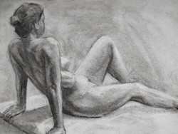 Female nude drawing (painting)