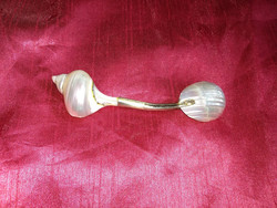 Pearl teaspoon with mussel tip