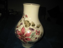 Zsolnay's hand-painted vase, with an outstanding plastic pattern, 19 cm, signed