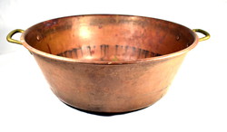 Copper jam maker or whatever ... Really big bowl - with buttery copper handle