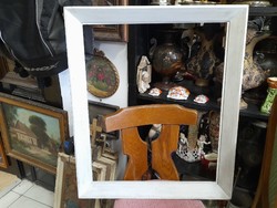 Vintage provence wooden picture frame.
