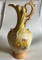 Antique large hand painted marked austria austria austria ceramic or porcelain jug vase collect