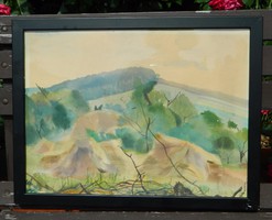 Marked quality watercolor landscape