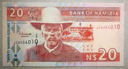 Namíbia 20 Dollars 2002 Unc