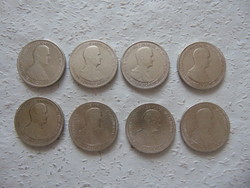 8 Pieces of silver horthy 5 pengő 1930 lot !!!
