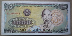 Vietnám 1000 Dong 1988 Unc