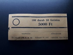 Retró bankjegykötegelő szalag 50 Ft-os bankjegyhez - Papírpénz kötegelő bankjegyszalag