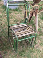 Original old, retro, nostalgia beach chairs found in condition