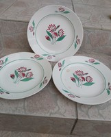 Retro Granite Floral Pattern Flat Plate