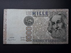 Olaszország 1000 líra 1982 - Olasz ezer líra (Lire Mille) bankjegy papírpénz eladó