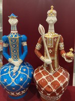 St. Stephen and Queen Gizella from Hollóház porcelain