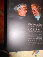 Kecskeméti Sándor és Lóránt János Demeter közös kiállításVaszary képtár kiállítás kettős  albuma