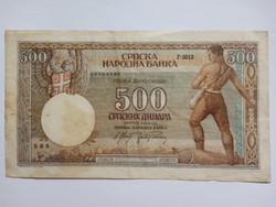 Szép 500  Dinár 1942  ! ( 2 )