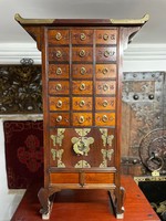 A special rarity! Old Korean pharmacy, tea leaf cabinet, Asian, Oriental, Chinese, Japanese