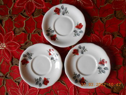 Small plate of Zsolnay rose pattern coffee