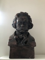 Óriási Beethoven  Bronzosított gipsz figura melldísz