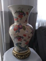 Thomas Avory kézi festett óriási porcelán váza gyűjtői példány 40 cm!!!