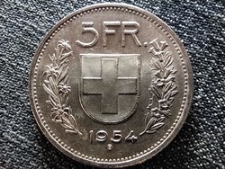 Svájc .835 ezüst 5 Frank 1954 B (id41746)