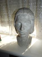 Kerényi Jenő kisplasztika fej szobor 40 cm - gipsz