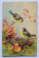 Antik klein? Graphic greeting postcard with nesting zincs