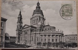 Képeslap Budapest 1904. Szentendre első polgármestere, Dumtsa Jenő aláírásával Fr.országba küldve