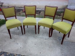 4 db zöld szövetes szék