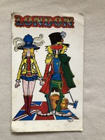 Old humorous English postcard - post office - London