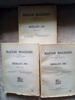dr. Szladits Károly: Magyar magánjog (Öröklési jog) I., III. és IV. füzete (1938-39)