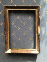 Wooden picture frame. Xx. Sat. First half. With minor injuries. Size: 20x14 cm inside is gilded.