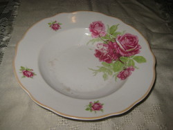Zsolnay rosy, deep plate, shield