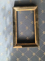 Wooden picture frame. Xx.Szd.Front half, slightly damaged.16X11 cm inside is gilded.