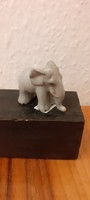 Retro Ritka Herendi Elefánt porcelán figura.