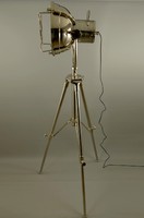 Three-legged chrome floor lamp - 185cm high