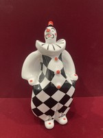 Raven house porcelain checkered clown big