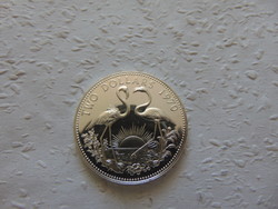 Bahama -Szigetek 2 dollár 1970 PP 29.72 gramm 925 - ös ezüst