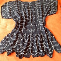 Indiai fekete ruha, tunika