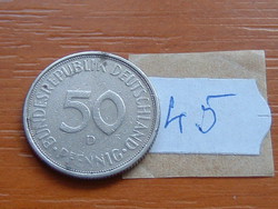 NÉMET 50 PFENNIG 1971 D, 45.