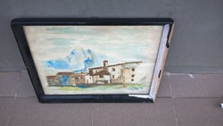(K) beautiful painting from 1974 with a 43x32 cm frame