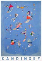 Kandinsky Kandinsky exhibition poster, modern reprint, Russian abstract painting, blue sky 1940