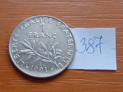 FRANCIA 1 FRANC FRANK 1991 c + dolp. 387