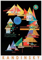 Kandinsky Kandinszkij kép művészeti plakát geometrikus orosz absztrakt festmény Csúcsok ívben 1927