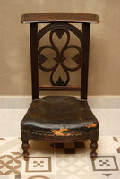Antik, igényesen faragott imazsámoly, ima,  zsámoly, szék