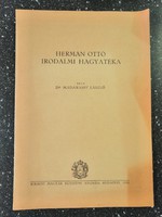 Madarassy László: Herman Ottó irodalmi hagyatéka (1935)