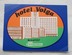 Retro képeslap Hotel Volga Budapest Pannonia