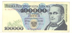 100000 zloty zlotych 1990 Lengyelország