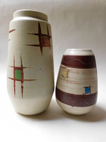 Bay Keramik retro vázacsalád geometrikus mintával