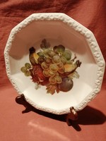 Egy db Rosenthal (MARIA, H), gyümölcs mintás tányér.