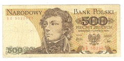 500 zloty zlotych 1979 Lengyelország