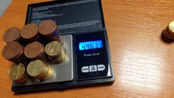496 gramm euró 5, 10 cent