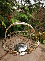 Silver-plated basket, offering